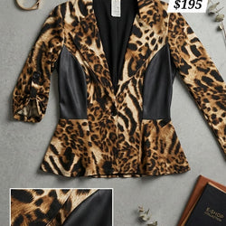 Leopard Leather Shirt