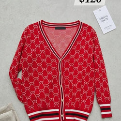 Diamond Pattern Button Up