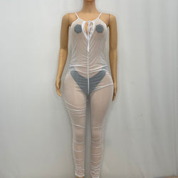 Mesh Jumper With Ruffels (Large)1261