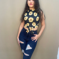 Sunflower Crop Top