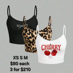 Thin Strap Crop Tops