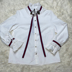 Bow Tie Collar Blouse