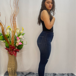 Long Tesoro Dark Blue Mild Cut Up Jeans 2920