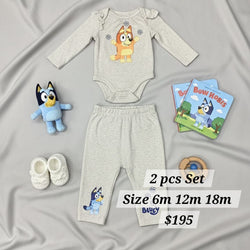 Bluey And Flowers 2pcs Set