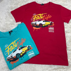 The Fast Life Print Tee Shirt