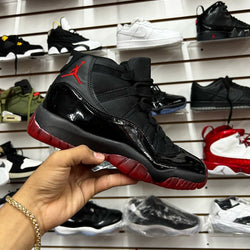 Air Jordan 11 Black/Red High Cut Adult Sneakers