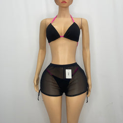 Mesh Short Pants With String