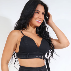 LVS 7564 Denim Bralette