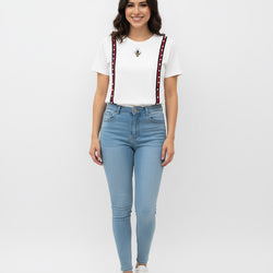 Pearl Stripe Bee Tee