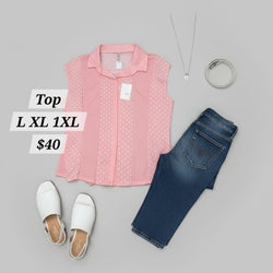 Frill Polka Dot Top