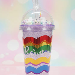Rainbow Drip Cups