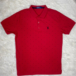 Spotted Diamond Button Up Polo T-Shirt