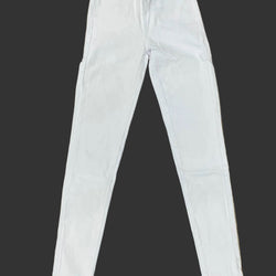 Squalo Plain White Ladies Jeans