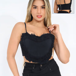 LTS 5145 Ladies Denim Heart Top