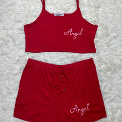 Angel Crop Top And Shorts