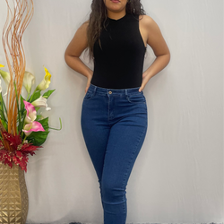 Long Squalo Medium BLue Plain Jeans TS 332