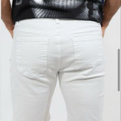 MS0217077 Men White 3/4 Pants