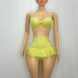 Yellow High Waist Bikini