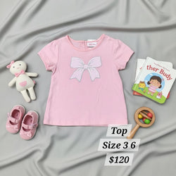 Pink Bow Top