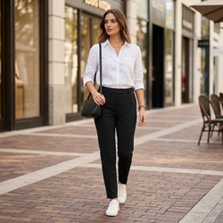 Ladies Black Work Pants  325242