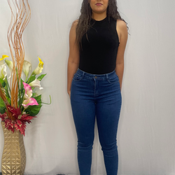 Long Squalo Medium BLue Plain Jeans TS 332