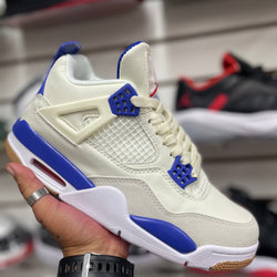 Jordan 4 Cream/Blue Adult Men Sneakers