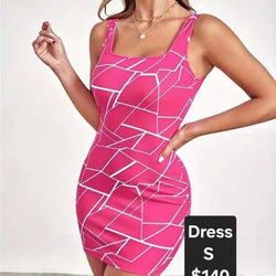 Puzzle Pattern Armless Dress
