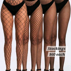 Mesh Black Stocking