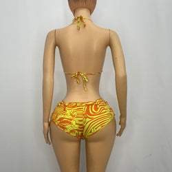 Yellow/Orange Swirl Panty Pants And Top