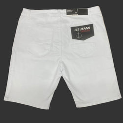 MSO-7077 Men White 3/4 Ice Jeans