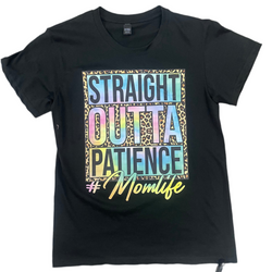 Mom Life Print Tee Shirt