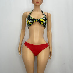 House Brand Lemon Top With Plain Bikini