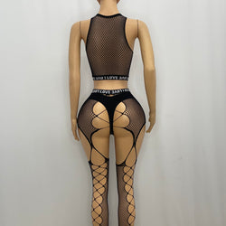 Z Mesh Spandex Love Suit