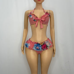 Bikini With Floral Frill