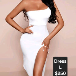 Off Shoulder Open Leg Dress