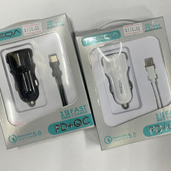Treqa Car Charger Set CS233 w/ C port Cable