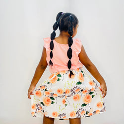 Sweet Collection Butterfly Skirt Suit With Belt