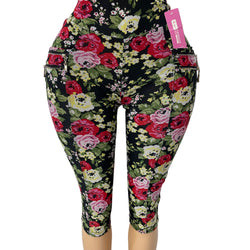 Midnight Rose With Zip Pocket tights