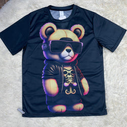 Mens Teddy Bear Graphic Print T Shirt