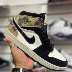 Jordan 1 Low Cut Camo Adult