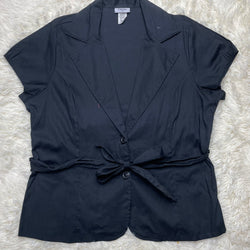 Tie Waist Blazer Top