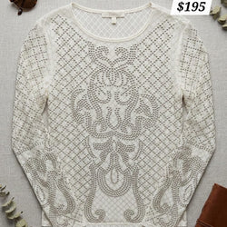 Studded Mesh Top
