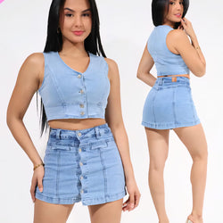LSK 7580 Denim Mini Skort