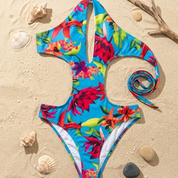 Floral Halter Back Monokini