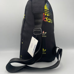 Jordan/Adida  Black with Brand Print Side Bag