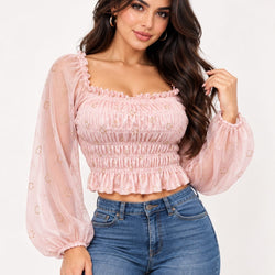 Off Shoulder Smiling Top
