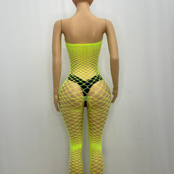 Z Mesh Neon Green Tube Jumper 1237