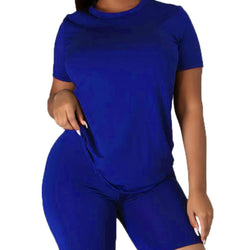 Plain Color Two Piece Suit