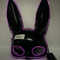Black and Purple LED Bunny Eye Mask