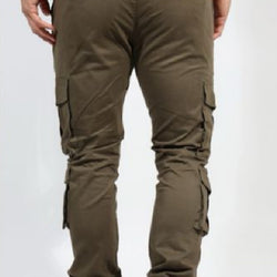 MPSP6116893 Men Green Cargo Joggers